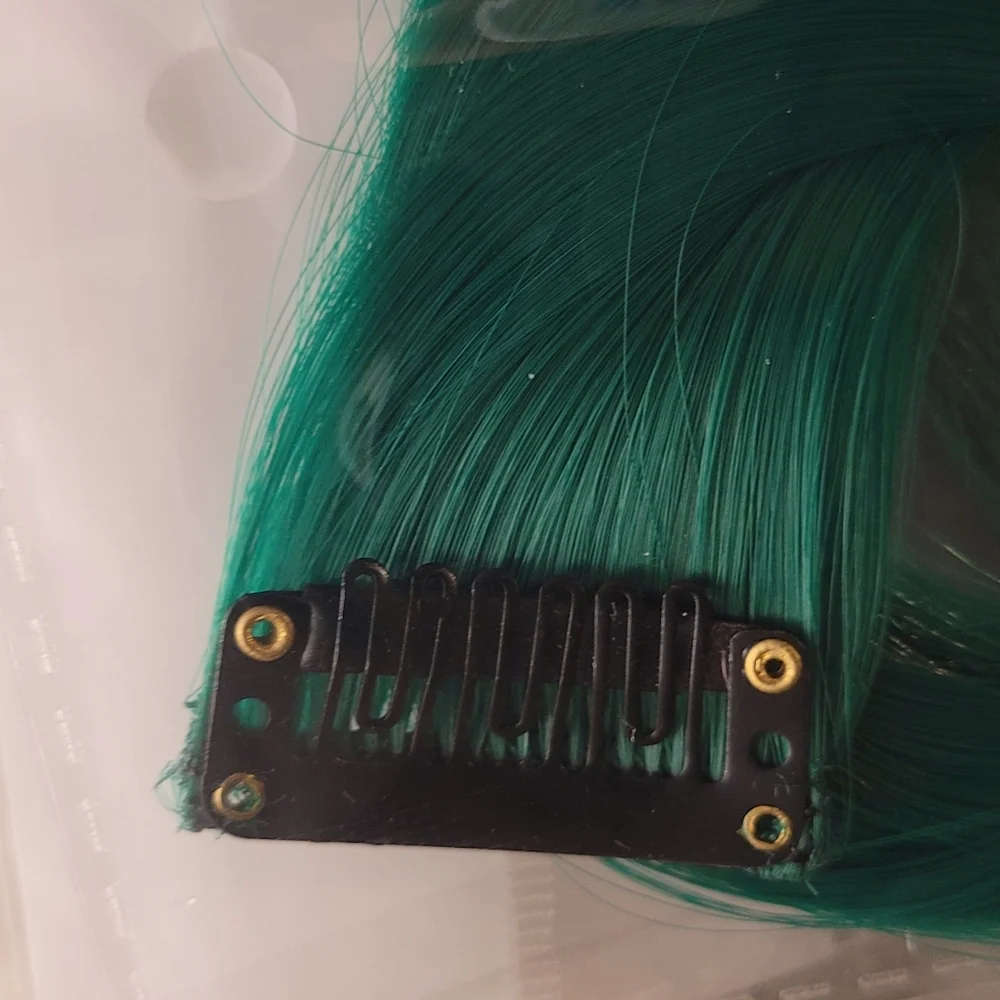 Emerald Green Hair Extensions By Feshfen, 5 Clips 22